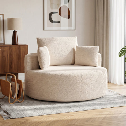Fauteuil Cocon Rond Chenille