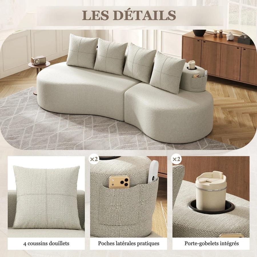 Porte-gobelet et poches