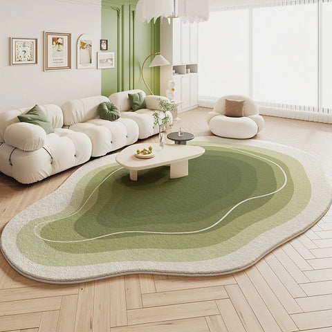 Tapis forme organique – Vert
