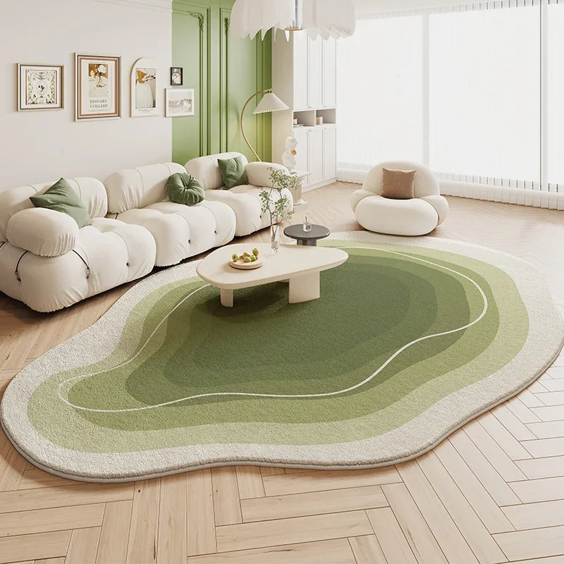 Tapis forme organique – Vert
